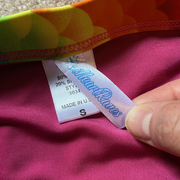 High waisted Rainbow rave bottoms - Picture 2 of 2